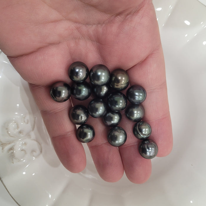 Tahiti Loose Pearls 11-12 mm Dark Color Very High Luster