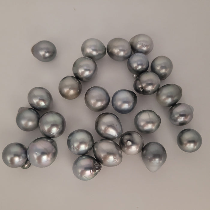 Tahiti Pearls 12-13 mm drop shape Silver Color AAA quality