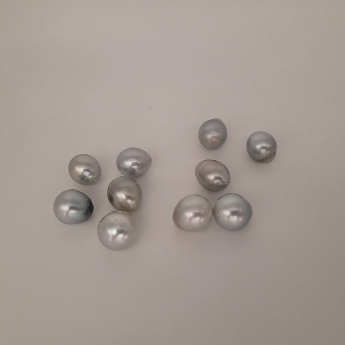 Tahiti Pearls Drop shape 12-13 mm Silver Color AAA Quality