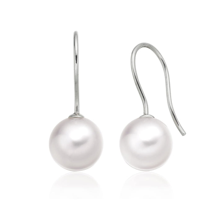 South Sea Pearls 9-10 mm  French Hook  Earrings