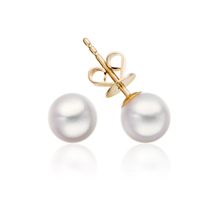 South Sea Pearl 10mm Earrings 18K Yellow Gold