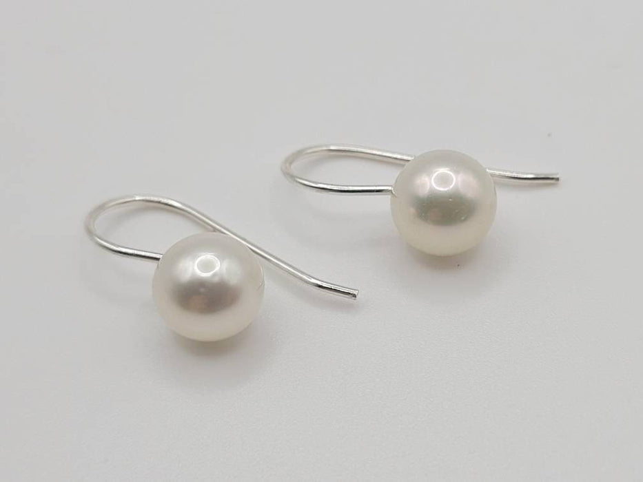 South Sea Pearl Earrings 9-10 mm White Round - Only at  The South Sea Pearl