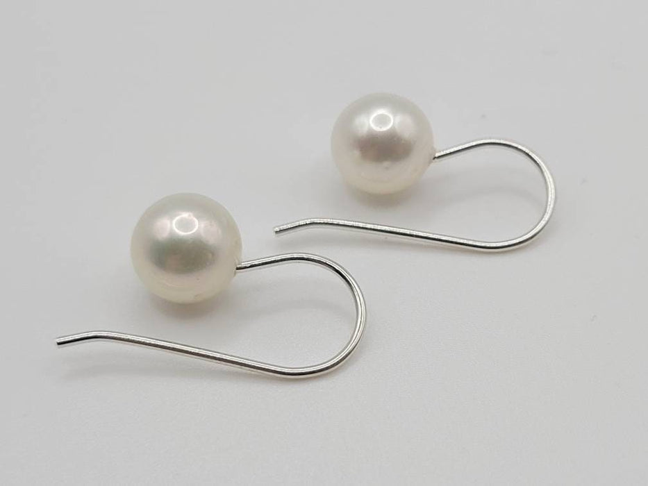 South Sea Pearl Earrings 9-10 mm White Round - Only at  The South Sea Pearl